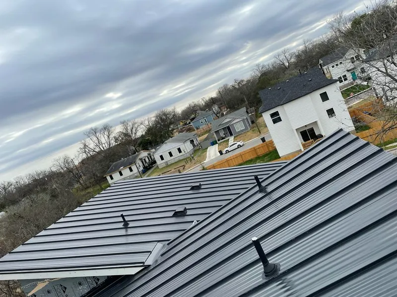 Standing seam metal roof panels with vents for Skylight Repair in Winters
